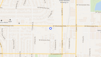 Map for Mississippi Plaza Apartments - Denver, CO