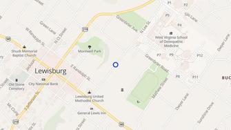 Map for Fort Springs Apartments - Lewisburg, WV