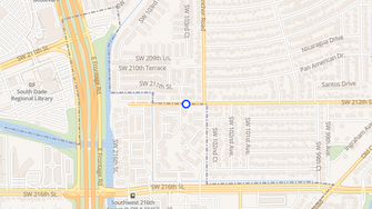 Map for Cutler Hammock Apartments - Miami, FL