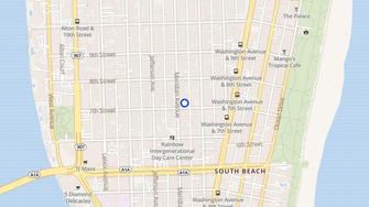 Map for 701 Meridian Avenue - Miami Beach, FL