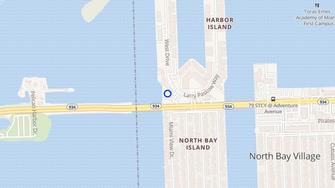 Map for Bayshore Yacht & Tennis Club - Miami Beach, FL