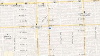 Map for Dixie Ross Hotel Apartments - Hialeah, FL