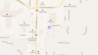 Map for Sandburg Village Apartments - Galesburg, IL