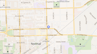 Map for Redbird Apartments - Normal, IL