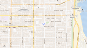 Map for La Villa Mesa Apartments - San Pedro, CA