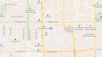 Map for Homestead Studio Suites - El Segundo, CA