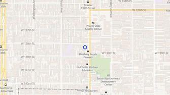 Map for First Baptist Church Apartments - Hawthorne, CA