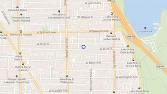 Map for 516 West Briar (Parliament Enterprises) - Chicago, IL