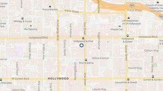 Map for Hollywood Plaza - Los Angeles, CA