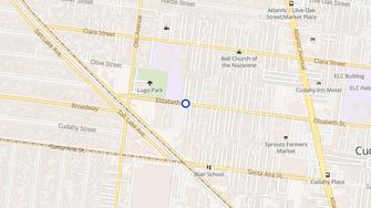 Map for Las Brisas Apartments  - Cudahy, CA