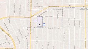 Map for Croft Street - Los Angeles, CA