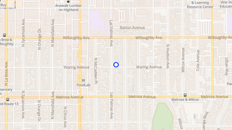 Map for 800 N. Las Palmas Apartments - Hollywood, CA