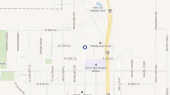 Map for Burbank Apartments - Falls City, NE