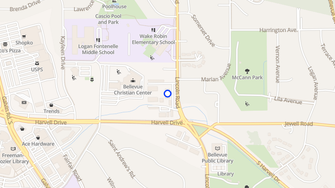 Map for Concord Bridge Apartments - Bellevue, NE