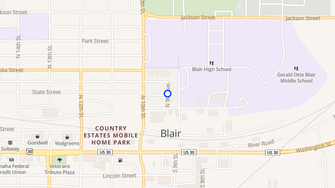 Map for Fox Ridge Apartments - Blair, NE