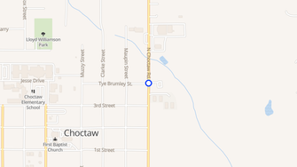 Map for Bent Oak Village Apartments - Choctaw, OK