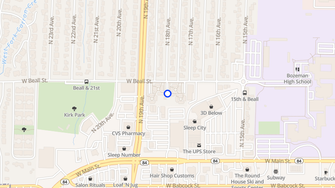 Map for Gallatin Manor Apartments  - Bozeman, MT
