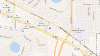 Map for Orange North Apartments - Apopka, FL