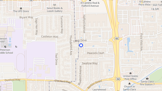 Map for Halford Arms Apartments - Santa Clara, CA