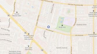 Map for Golden Oaks Apartments - Sunnyvale, CA