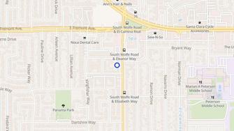 Map for Olive Tree Apartments - Sunnyvale, CA