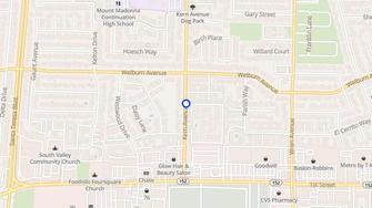 Map for Crestwood Apartments - Gilroy, CA