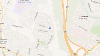 Map for Eagles Walk Apartments - Baltimore, MD