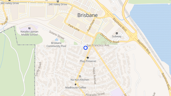 Map for Visitacion Apartments - Brisbane, CA