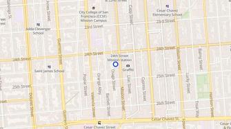 Map for Mission Bart Apartments - San Francisco, CA