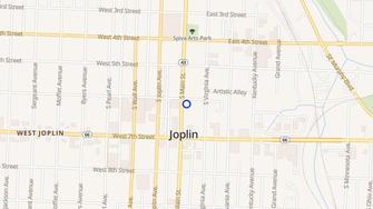 Map for Frisco Station Lofts - Joplin, MO