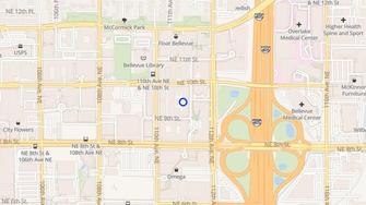 Map for Gardens At Town Square - Bellevue, WA