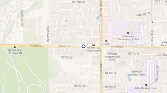 Map for Crosspointe Apartments - Bellevue, WA