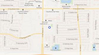 Map for Gentry's Walk Apartments - Mesa, AZ