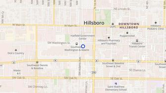 Map for City Center - Hillsboro, OR