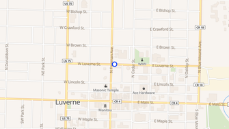 Map for City Centre Apartments - Luverne, MN