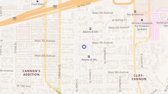 Map for Fountain Terrace Apartments - Spokane, WA