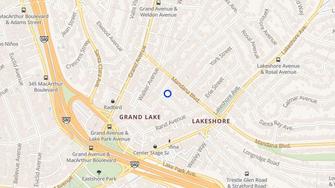 Map for Grandview Apartments - Oakland, CA