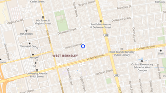 Map for Hearst Studios - Berkeley, CA