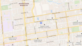 Map for Durant Park Apartments - Berkeley, CA