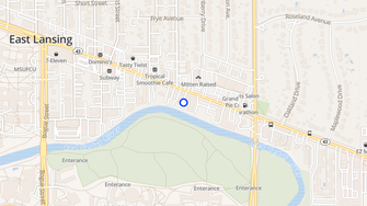 Map for Riverside Apartments - East Lansing, MI