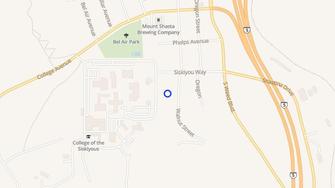 Map for Siskiyou Gardens Apartments - Weed, CA