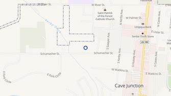 Map for Valley Village I & II - Cave Junction, OR