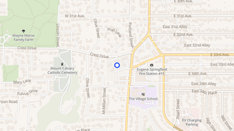 Map for Crest Villa Apartments - Eugene, OR
