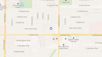 Map for Ashlan Village Apartments - Fresno, CA