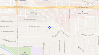 Map for Park West - Fresno, CA