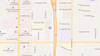 Map for Manchester Gardens - Fresno, CA