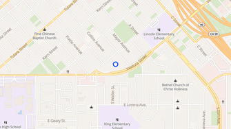 Map for Mono Hilltop Manor - Fresno, CA