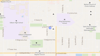 Map for Martin Luther King Square Apartments - Fresno, CA