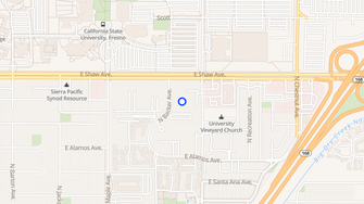 Map for North Park Apartments - Fresno, CA