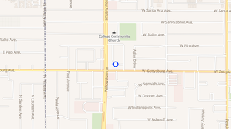 Map for Scottsmen Apartments - Clovis, CA